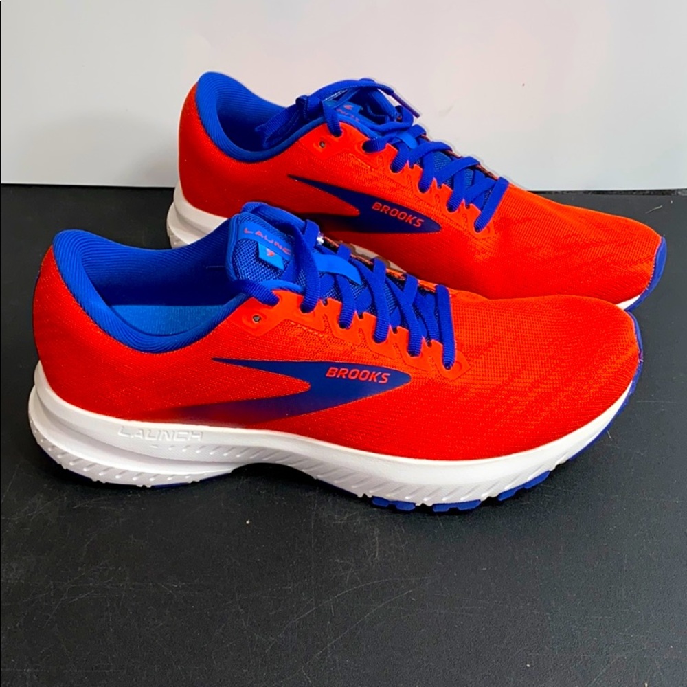 BROOKS LAUNCH 7 CHERRY RED MAZARINE MENS 8.5